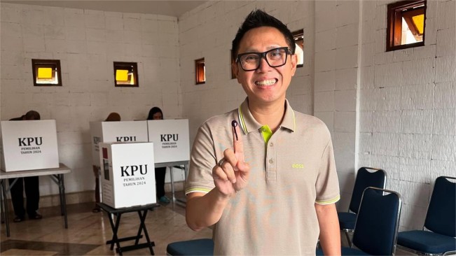 Eko Patrio saat pemilihan. (Instagram)